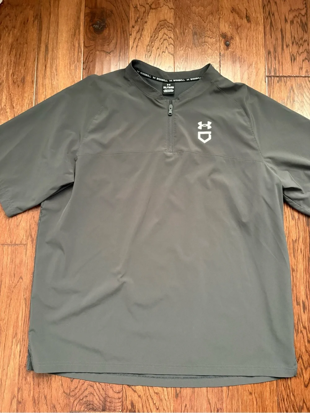 Under Armour Men's Utility Short Sleeve Cage Jacket 2XL Charcoal Gray